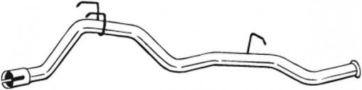 Teava esapament Spate potrivit OPEL Frontera A 2.3D 03.92-10.98