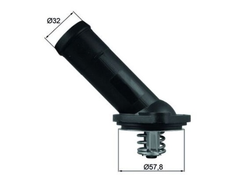 Termostat lichid racire (92°C, in carcasa) potrivit AUDI A1, A3, A6 C6; SEAT ALTEA, ALTEA XL, IBIZA IV, IBIZA IV SC, IBIZA IV ST, LEON; SKODA FABIA II, OCTAVIA II, ROOMSTER 1.6D/3.2 02.09-08.15