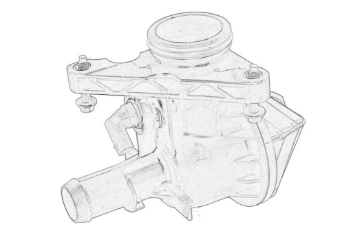 Termostat lichid racire (in carcasa) potrivit FORD TRANSIT V363 2.0D/2.0DH 03.16-