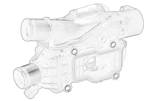 Termostat lichid racire potrivit DS DS 4, DS 5, DS 7; CITROEN C4 GRAND PICASSO II, C4 II, C4 PICASSO II, C4 SPACETOURER, C5 AIRCROSS, C5 III, DS4, DS5, GRAND C4 SPACETOURER 2.0D/2.2D/3.0D 04.06-