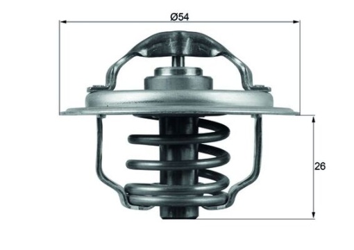 Termostat sistem racire (87°C) potrivit AUDI A3, A4 B7, A6 C6, TT; CHRYSLER SEBRING; DODGE JOURNEY; JEEP COMPASS, PATRIOT; MITSUBISHI GRANDIS, LANCER VIII; SEAT ALTEA, ALTEA XL 1.9D/2.0D 02.03-