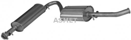 Toba esapament finala potrivit CITROEN JUMPER I; FIAT DUCATO; PEUGEOT BOXER 1.9D-2.8D 02.94-04.02