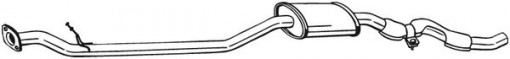 Toba esapament intermediara potrivit NISSAN QASHQAI I 2.0 02.07-04.14