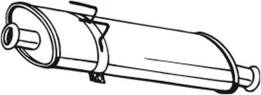 Toba esapament intermediara potrivit OPEL MOVANO A; RENAULT MASTER II 1.9D-3.0D 09.00-