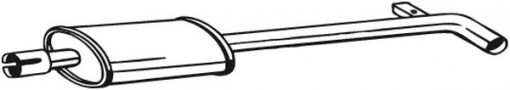 Toba esapament intermediara potrivit RENAULT CLIO IV, CLIO IV/HATCHBACK 1.2/1.2LPG 11.12-