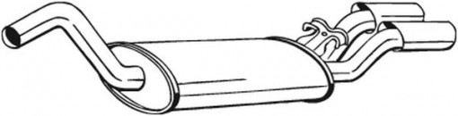 Toba finala esapament potrivit AUDI CABRIOLET B3, COUPE B3 2.6/2.8 09.91-08.00