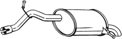 Toba finala esapament potrivit CITROEN C5 III; PEUGEOT 407, 407/KOMBI, 508 I, 508/KOMBI 1.6D/2.0D 05.04-