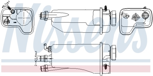 Vas expansiune racire (cu senzor nivel) potrivit BMW 5 (E39), 7 (E38) 08.95-05.04