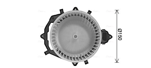 Ventilator habitaclu potrivit CITROEN BERLINGO/MINIVAN, C4 GRAND PICASSO I, C4 PICASSO I; PEUGEOT PARTNER ORIGIN/MINIVAN, PARTNER TEPEE, PARTNER/MINIVAN 1.6D-2.0D 10.06-