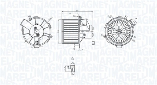 Ventilator habitaclu potrivit CITROEN C2, C2 ENTERPRISE, C3 I, C3 PLURIEL; PEUGEOT 1007, 206, 206+, 307 1.1-2.0D 08.98-