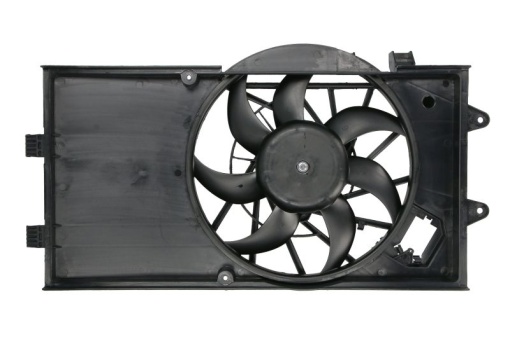 Ventilator radiator (cu carcasa) potrivit FIAT GRANDE PUNTO, PUNTO, PUNTO EVO, PUNTO EVO/HATCHBACK, PUNTO/HATCHBACK; OPEL ADAM, CORSA D, CORSA D/HATCHBACK, CORSA E, CORSA E/HATCHBACK 0.9-1.4LPG 06.05-