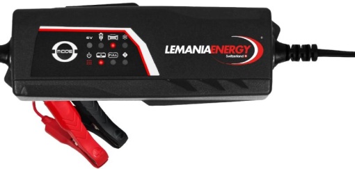 Aparat incarcat baterii auto LEM61238, voltaj incarcare: 6/12 V LEMANIA ENERGY, curent incarcare: 0,8/3,8A, alimentare: 230V, tip baterie: AGM/EFB/LiFePO4/VRLA/WET
