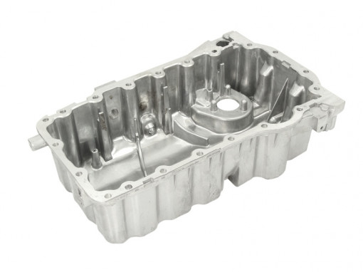 Baie ulei cu orificii senzori, aluminiu potrivit AUDI A3, TT; SEAT ALTEA, LEON, TOLEDO III; SKODA OCTAVIA II; VW EOS, GOLF V, GOLF VI, JETTA III, PASSAT B6, POLO V, SCIROCCO III 1.6/2.0/3.6 09.04-