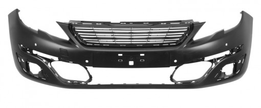 Bara Fata, ACCESS/ACTIVE, cu gauri lampa ceata, cu gauri senzorii parcare, grunduit potrivit PEUGEOT 308 II 10.13-