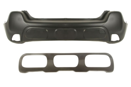 Bara spate, cu dungi, negru/argintiu potrivit CITROEN C3 AIRCROSS 06.17-12.20