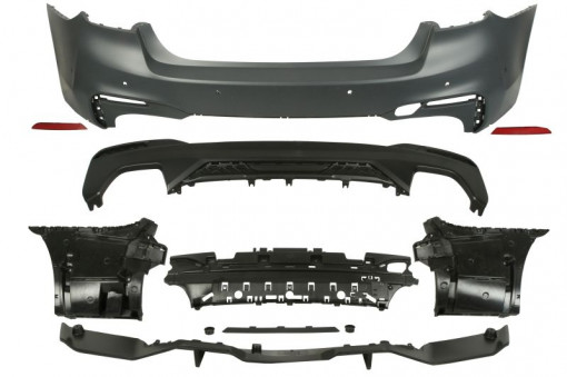 Bara Spate M PERFORMANCE, numar locas senzori parcare: 6, grunduit potrivit BMW 5 G30, F90, 5 G31 02.17-