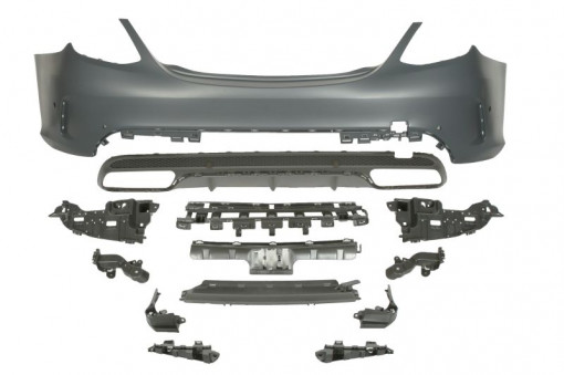 Bara spate pachet AMG, cu intarire, cu locas senzorii parcare, grunduit potrivit MERCEDES C A205, C C205, C T-MODEL S205 Sedan 12.13-12.18