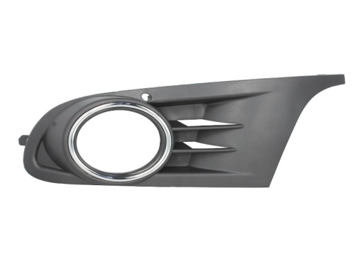 Capac bara fata Stanga cu locas lampa ceata, crom/negru potrivit VW GOLF VI 10.08-05.16 10.08-11.13