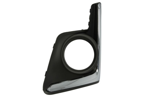 Capac bara fata Stanga cu locas lampa ceata, plastic, crom/negru potrivit SUBARU XV 03.12- 01.16-06.18