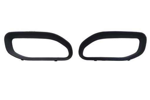 Capac carlig remorcare fata stanga/dreapta inferior, 2 pcs. set; open, plastic, negru potrivit RAM TRUCK RAM V 05.18-