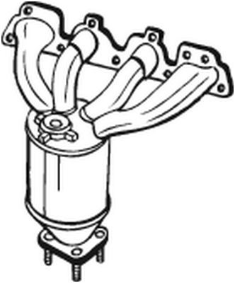 Catalizator potrivit CHEVROLET AVEO; OPEL ADAM, ASTRA J, ASTRA J GTC, CORSA D, CORSA D/HATCHBACK, CORSA E, CORSA E/HATCHBACK, MERIVA B 1.2-1.4LPG 09.09-