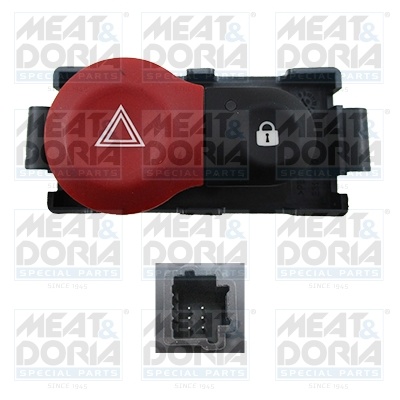 Comutator lumini avarie potrivit RENAULT CLIO III, CLIO III/HATCHBACK 05.05-12.14