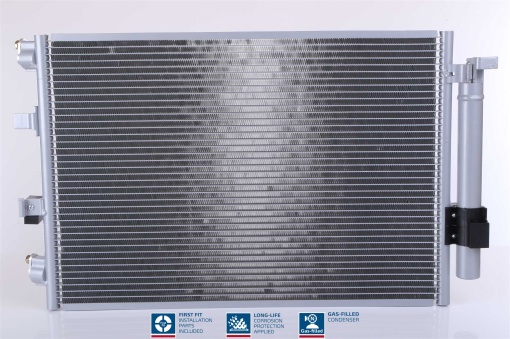 Condensator climatizare (cu uscator, element aditional) potrivit FORD C-MAX II, FOCUS III, FOCUS III/HATCHBACK, FOCUS III/KOMBI, GRAND C-MAX 1.0/1.6D 07.10-02.20