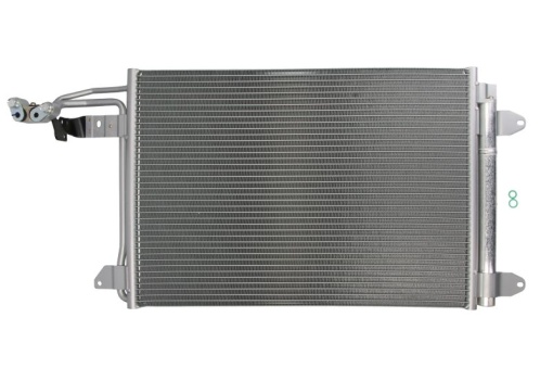 Condensator climatizare (cu uscator) potrivit AUDI A3, TT; SEAT ALTEA, ALTEA XL, LEON, TOLEDO III; SKODA OCTAVIA II, SUPERB II, YETI; VW CADDY ALLTRACK, CADDY ALLTRACK/MINIVAN, CADDY III 1.0-3.6 02.03-