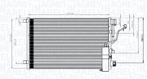 Condensator climatizare (cu uscator) potrivit NISSAN QASHQAI I 1.5D/1.6D/2.0D 11.06-04.14