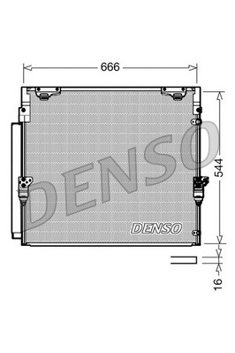 Condensator climatizare (cu uscator) potrivit TOYOTA LAND CRUISER 200 4.5D/4.6/4.7 09.07-