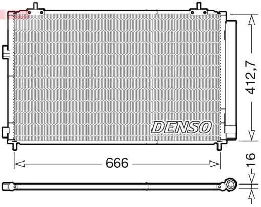 Condensator climatizare (cu uscator) potrivit TOYOTA RAV 4 IV 2.0-2.5 12.12-09.19