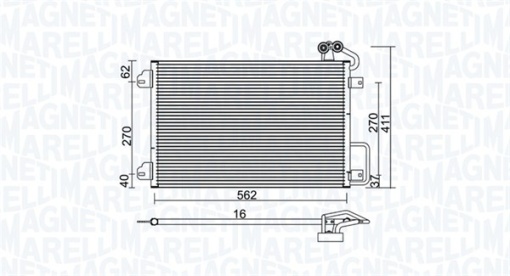 Condensator climatizare potrivit RENAULT MEGANE SCÉNIC, SCENIC I 1.4-2.0 04.97-09.03