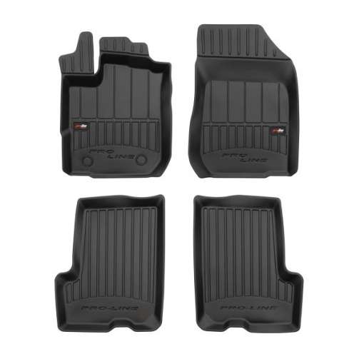 Covoras podea cauciuc FROGUM TPE, 4 buc. (lipici) proLine 3D, fata/spate, set, culoare negru, potrivit DACIA LOGAN MCV II 02.13-, Station wagon