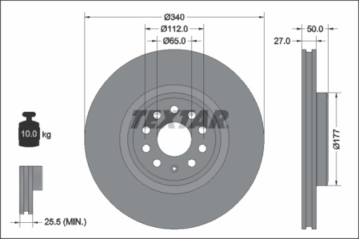Disc frana Fata Dreapta/Stanga potrivit AUDI Q4; CUPRA BORN; SKODA ENYAQ IV; VW ID.4, ID.5, ID.7 Electric 10.20-