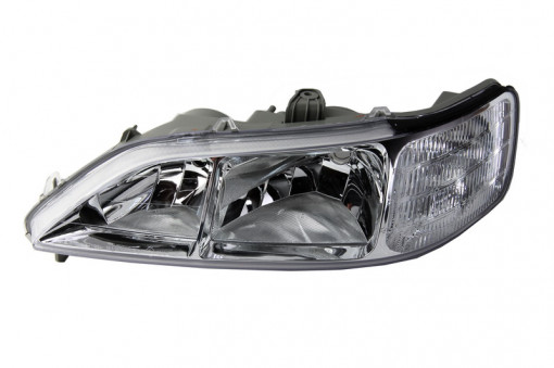 Far Dreapta (H1/H7, electric, fara motoras, culoare insertie: negru, culoare semnalizator: alb) potrivit HONDA ACCORD VI 01.00-12.03 - Img 1