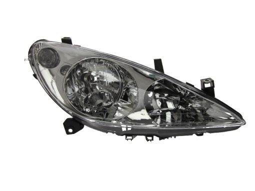 Far fata Dreapta (H1/H7, electric, cu motor, culoare insert: cromat/negru) potrivit PEUGEOT 307, 307/KOMBI