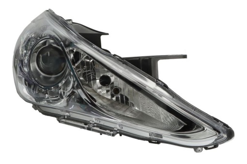 Far fata Dreapta (H1/H7, electric, fara motoras, culoare insert: cromat, culoare semnalizator: alb) potrivit HYUNDAI SONATA VI