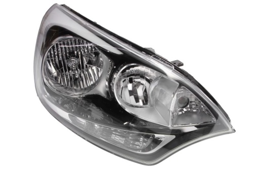 Far fata Dreapta (H1/H7/P21/PY21W, electric, mecanic, fara motoras, culoare insert: negru) potrivit KIA RIO II, RIO III -12.16