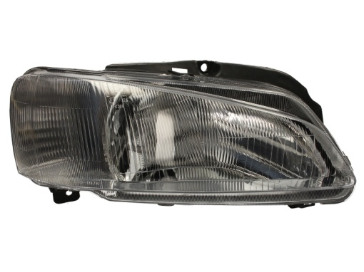 Far fata Dreapta (H4, electric, fara motoras, culoare insert: argintiu, culoare semnalizator: alb) potrivit PEUGEOT 106 II 04.96-07.04