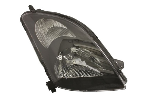 Far fata Dreapta (H4, electric, fara motoras, culoare insert: argintiu, culoare semnalizator: transparent) potrivit SUZUKI SWIFT III