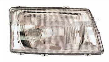 Far fata Dreapta (H4, mecanic, culoare insertie: argintiu) potrivit AUDI 100 C3, 200 C3