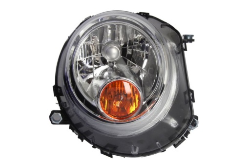 Far fata Dreapta (H4/P21W, electric, cu motor, culoare insert: cromat, culoare semnalizator: galben) potrivit MINI (R50, R53), (R56), (R57), CLUBMAN (R55)