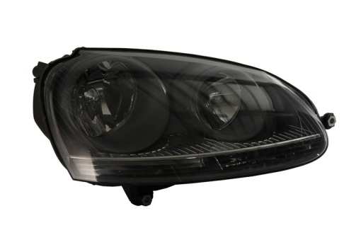 Far fata Dreapta (H7/H7, electric, cu motor, culoare insert: gri, culoare semnalizator: transparent) potrivit VW GOLF V, JETTA III