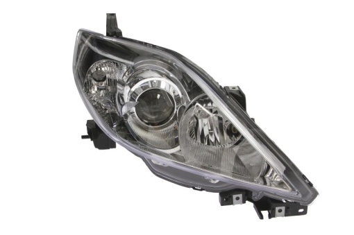 Far fata Dreapta (H7/HB3, fara motoras, culoare insert: argintiu, culoare semnalizator: transparent) potrivit MAZDA 5