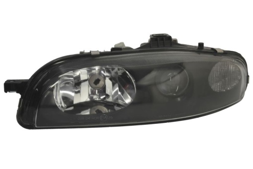 Far fata Stanga (2*H1, electric, fara motoras, culoare insertie: negru, culoare semnalizator: transparent) potrivit FIAT MAREA 09.96-08.02