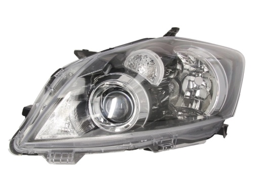 Far fata Stanga (H11/HB3, electric, fara motoras, culoare insert: cromat, culoare semnalizator: transparent) potrivit TOYOTA AURIS -10.12