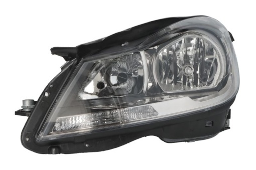 Far fata Stanga (H7, electric, cu motor, culoare insert: intuneric, culoare semnalizator: transparent) potrivit MERCEDES C (C204), C T-MODEL (S204), C (W204)