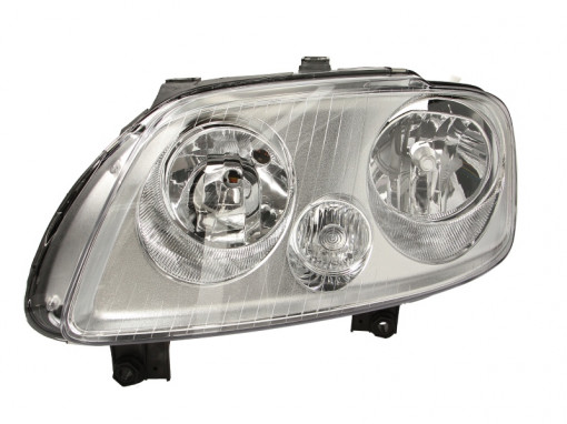 Far stanga (H1/H7, reglaj electric, fundal cromat) VW CADDY III, TOURAN