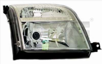 Far stanga (H4, electric, cu motoras, fundal cromat) FORD FUSION 2002-2005