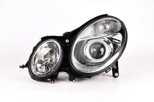 Far Stanga (xenon, D2S/H7, electric, cu motor, culoare insertie: cromat, culoare semnalizator: transparent) potrivit MERCEDES E T-MODEL (S211), E (VF211), E (W211) -06.06